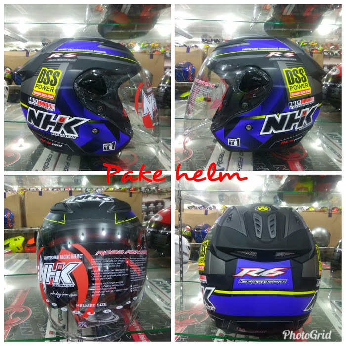 HELM NHK R6 RALLY #2 BLACK BLUE DOFF