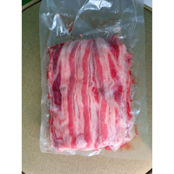 Shortplate US Angus beef slice