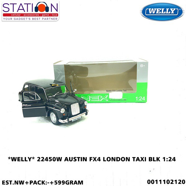 WELLY 22450W AUSTIN FX4 LONDON TAXI BLACK 1-24