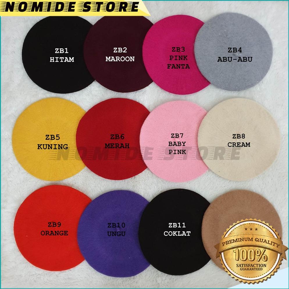 Topi Baret Winter Wanita Dewasa Inggris Casual Fashion Import Baretta Topi Baret Wanita Import Zb