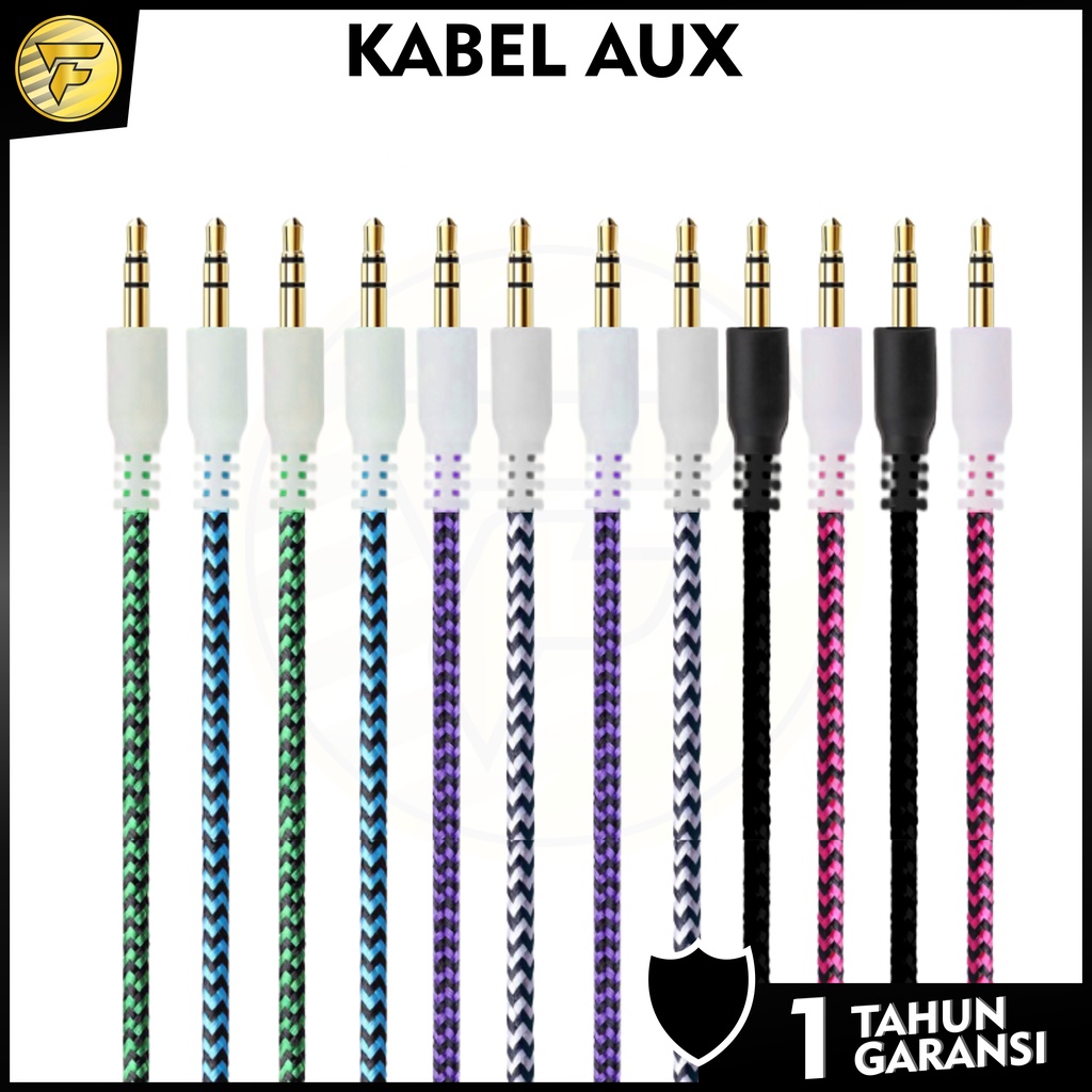 Kabel Audio Aux 3.5mm kabel aux audio hp ke speaker dll model tali sepatu