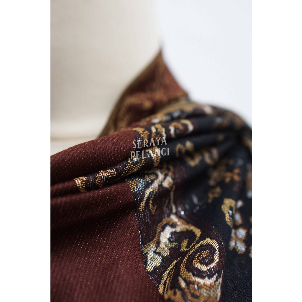 Pashmina Cashmere Metalik 01 | Selendang | Scarf | Syal | Shawl | Pasmina Kashmir | Souvenir | Hadiah Ulang Tahun | Birthday Gift | Aksesoris Fashion Wanita Pria | Premium Import Quality | Grosir Murah | Luxury Scarf