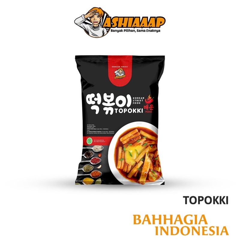 

Ashiaaap Topokki HALAL (200gr) / Toppoki Tteokbokki Instant Tokpoki Pedas Rabokki Mozarella Korea