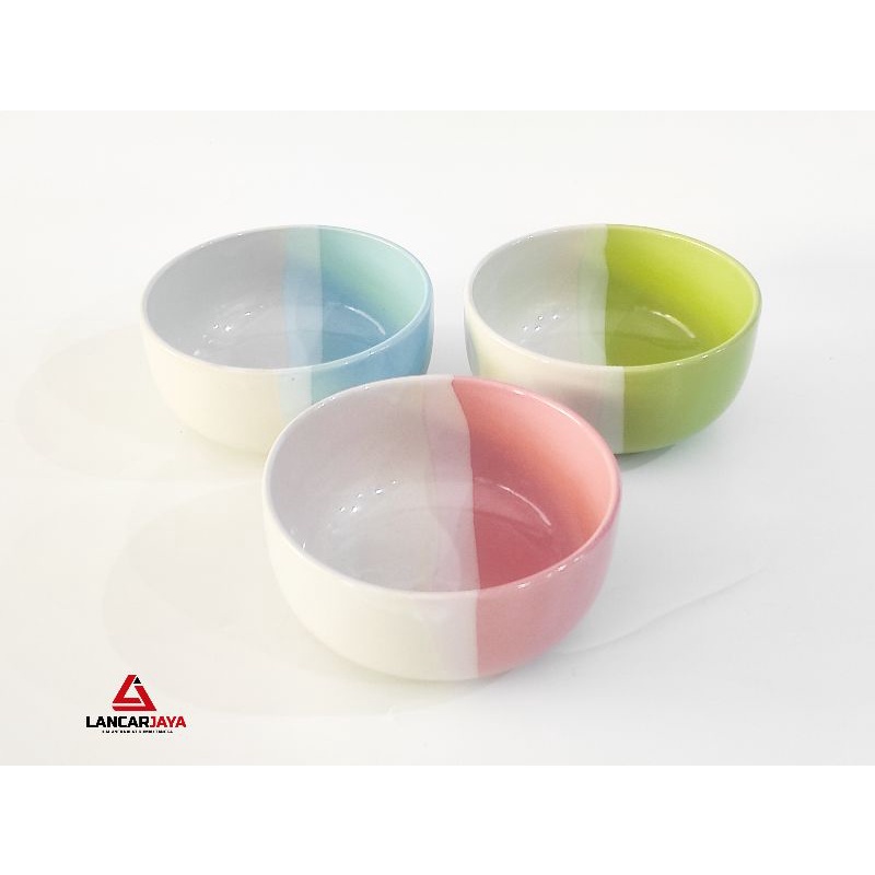 Mangkok Keramik Two Tone