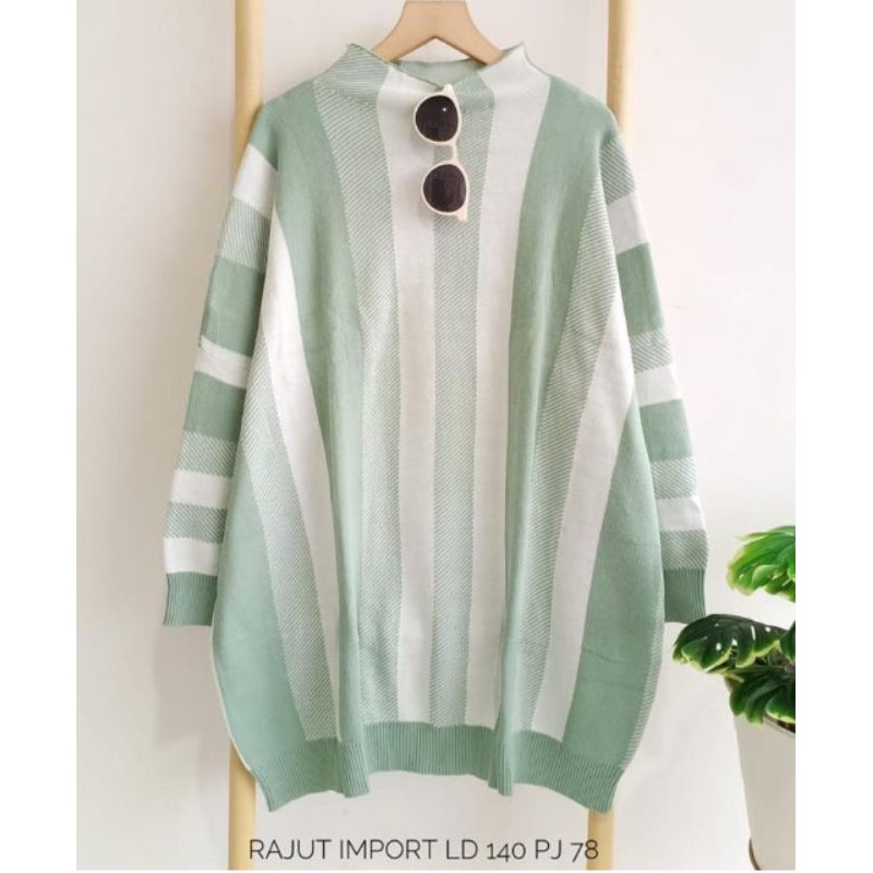 Kaos rajut jumbo import