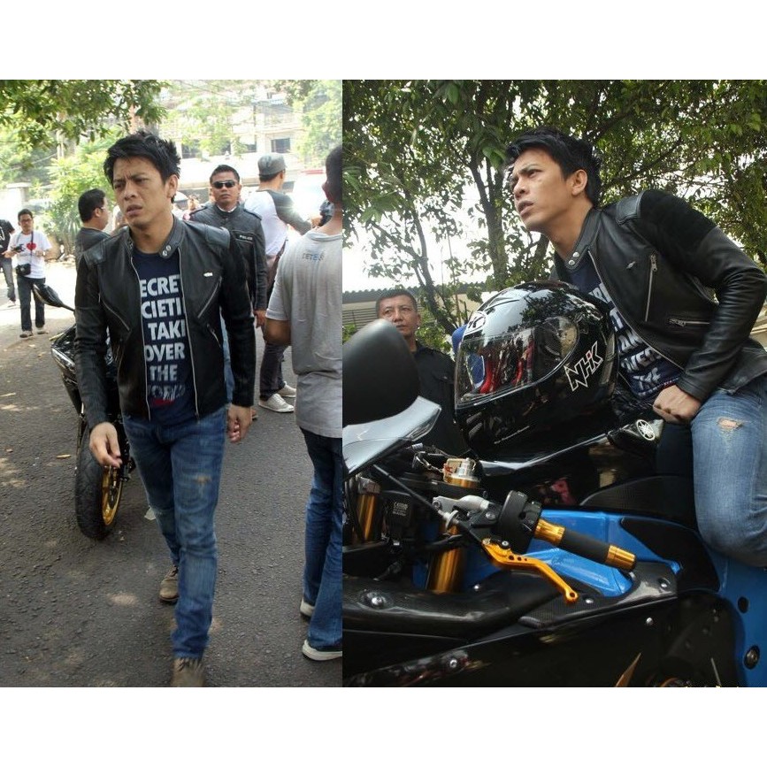 Jaket Ariel Noah  / Jaket Semi Kulit Sintetis Ariel Motor Sport Bikers