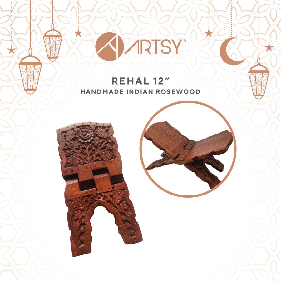 TERBARU MEJA KAYU AL QURAN REHAL 12 INCHI