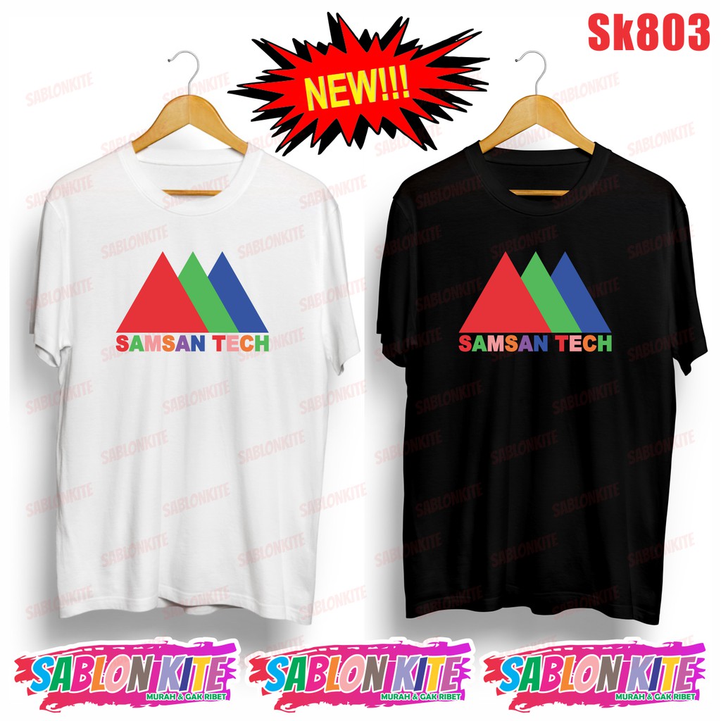 MURAH!!! KAOS SAMSAN TECH GEDE START UP SK803 UNISEX COMBED 30S