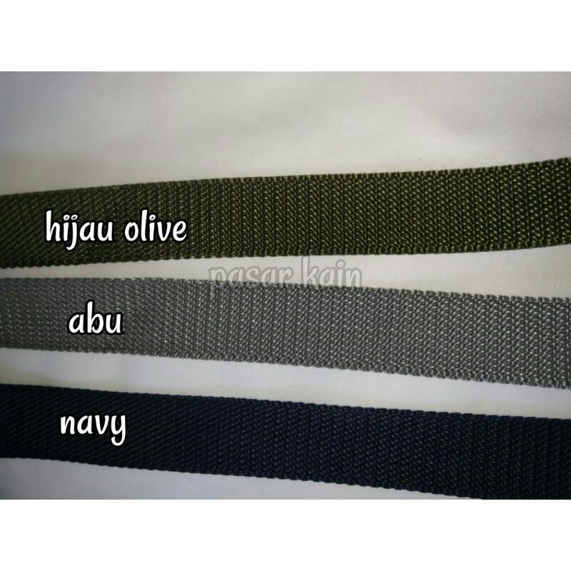 Tali webbing tas  tebal 2.5 cm