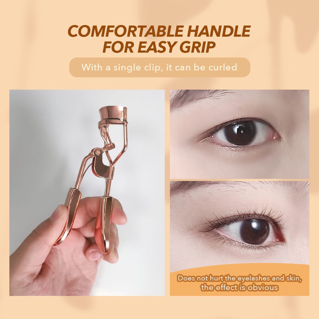 Penjepit Bulu Mata Eyelash Curler ROSEGOLD Alat Kecantikan Pelentik Bulu Mata ELEGAN F676