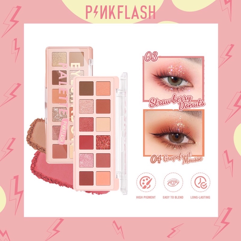 Pinkflash Eyeshadow Palette 12 shades