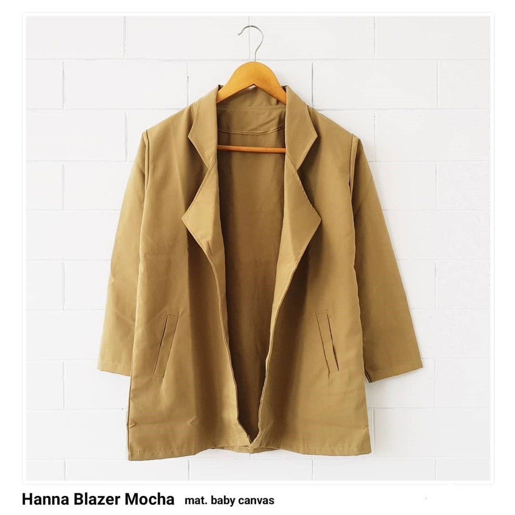 Nara Grosir - Hanna Blazer l Blazer Polos Wanita