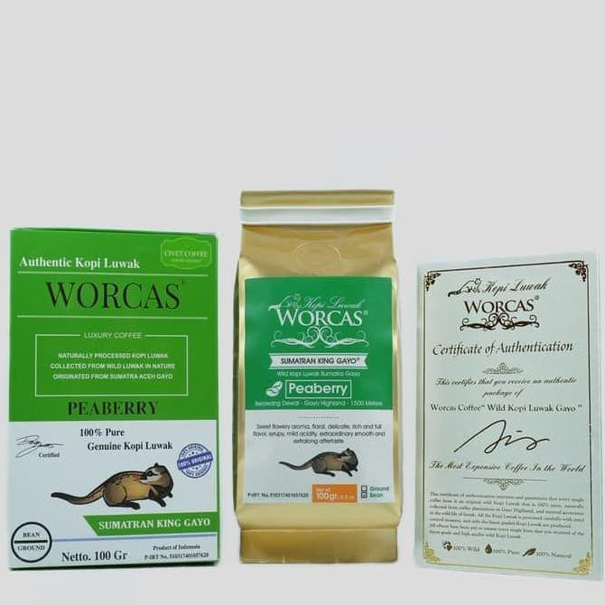 

PROMO kopi luwak liar sumatra king gayo peaberry 100 gram Ground (bubuk)