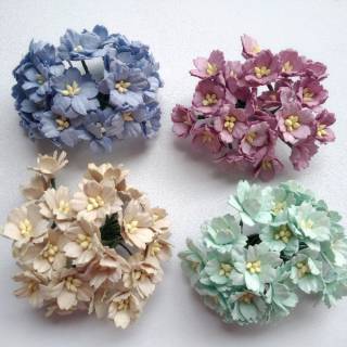 Bunga Kertas Jasmine Paper Flower Scrapbook Headband Bunga Kertas Jasmine Paper Flower Scrapbook Headband
