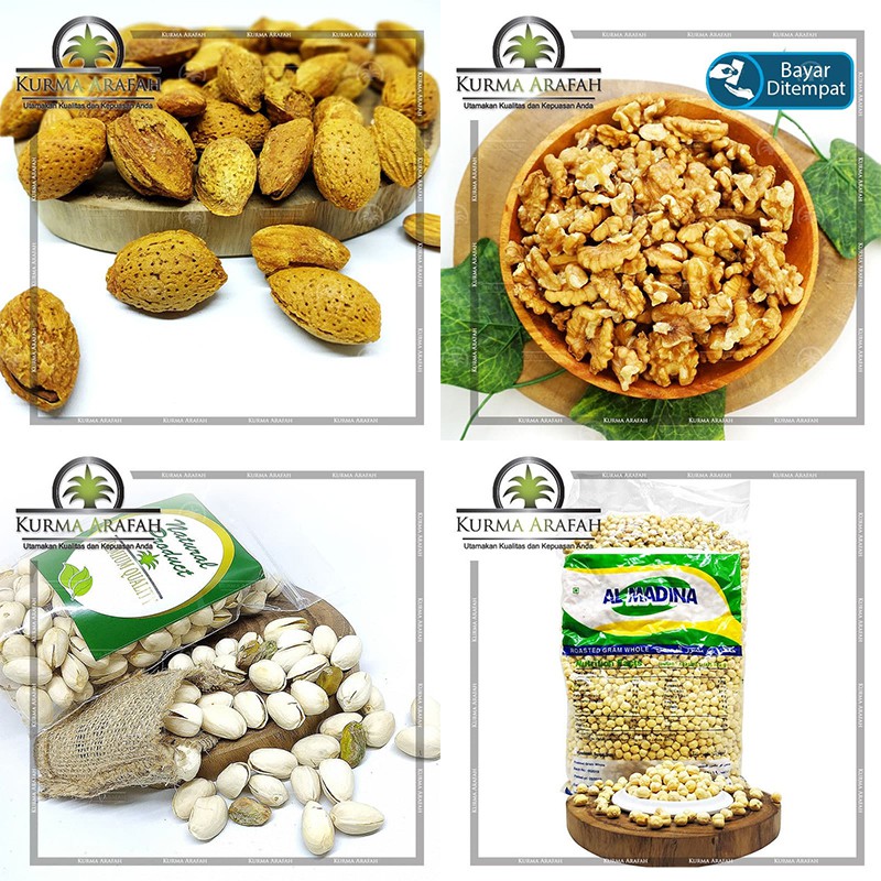 Kacang Arab Pistachio Almond Walnut Renyah 1kg Pistacio Almon Garbanzo