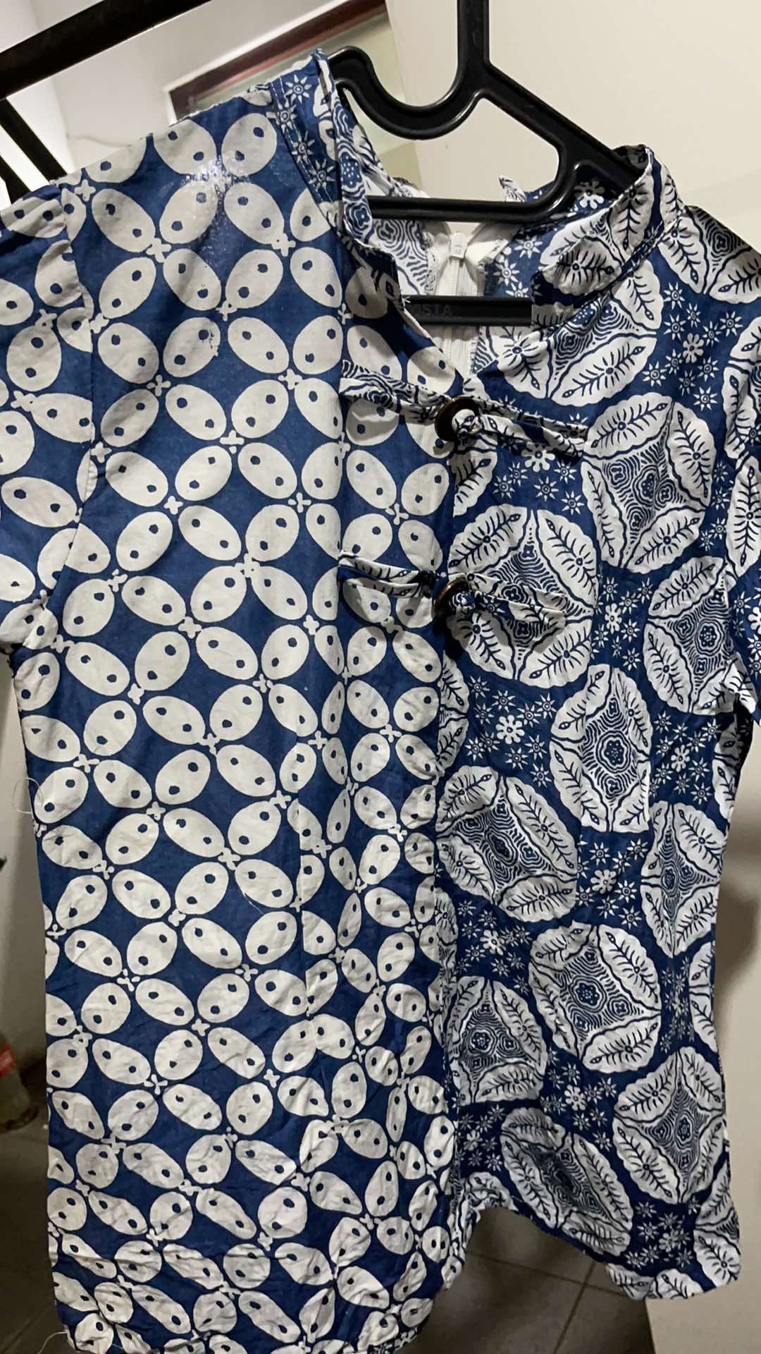 Blouse Batik Wanita Parang Kawung Shanghai Style / Atasan Batik Wanita - S M L Xl Xxl 3l 4l 5l