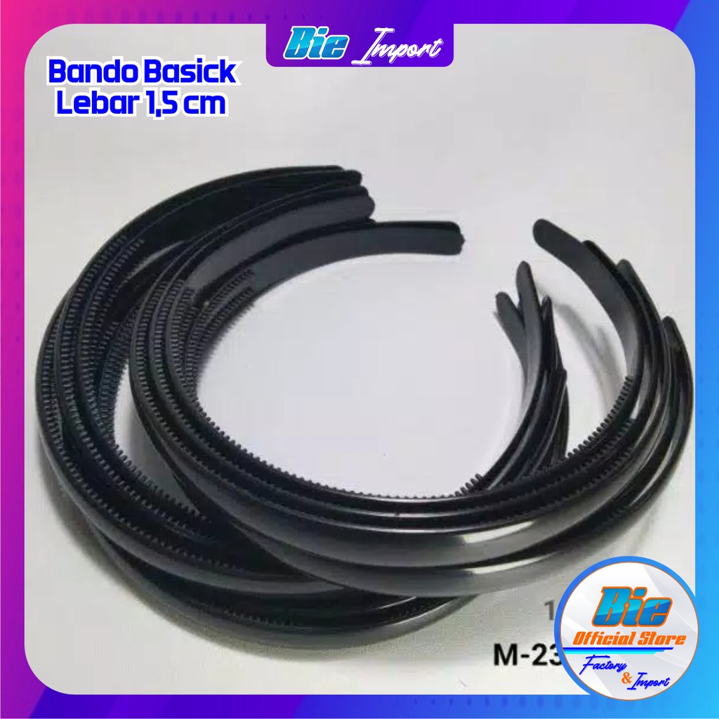 Bando Basic Lebar 1,5cm Korean Style Import / Headband Fashion Best Seller