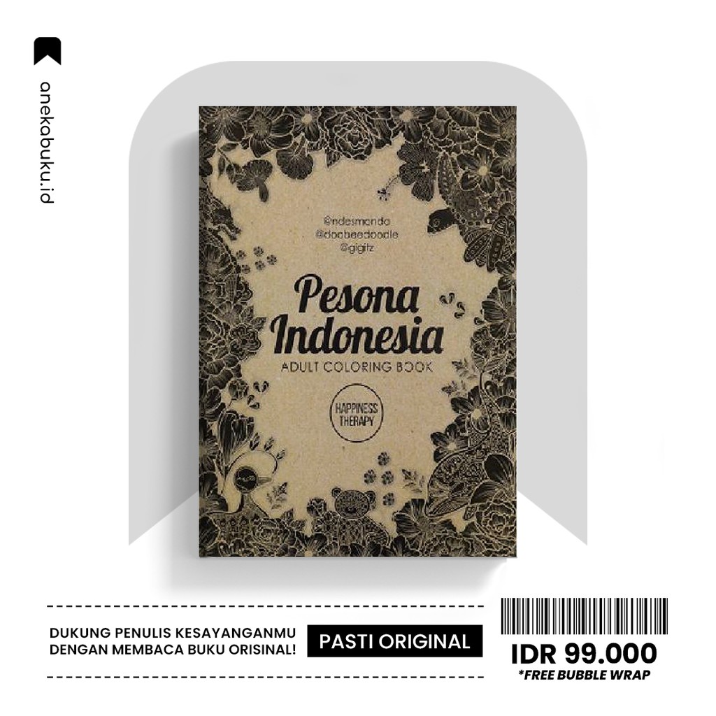 ADULT COLORING BOOK: PESONA INDONESIA [MEDIAKITA]