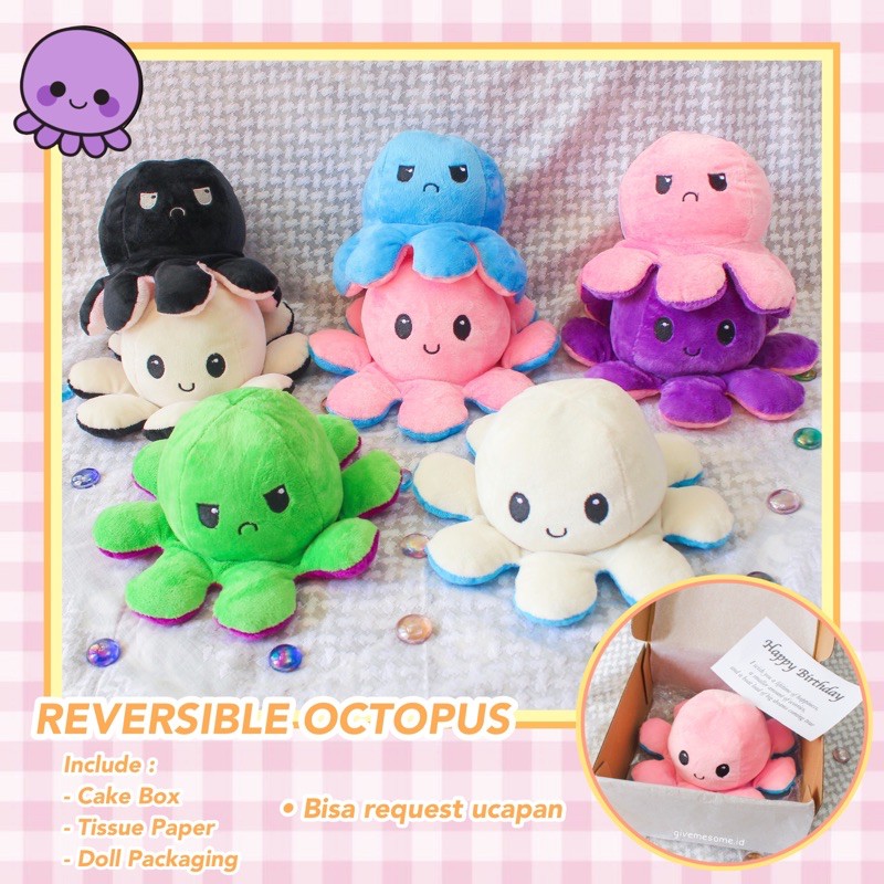 SALE REVERSIBLE OCTOPUS | Boneka Gurita Bolak Balik TikTok Viral