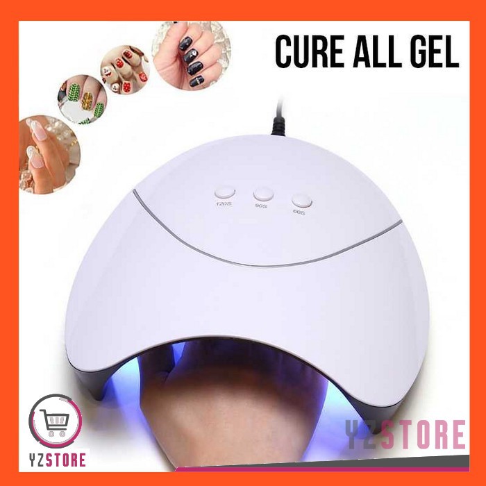 Pengering Kutek Kuku Gel Nail Art 36W Smart Portable Lampu UV LED Nail Dryer YZ23