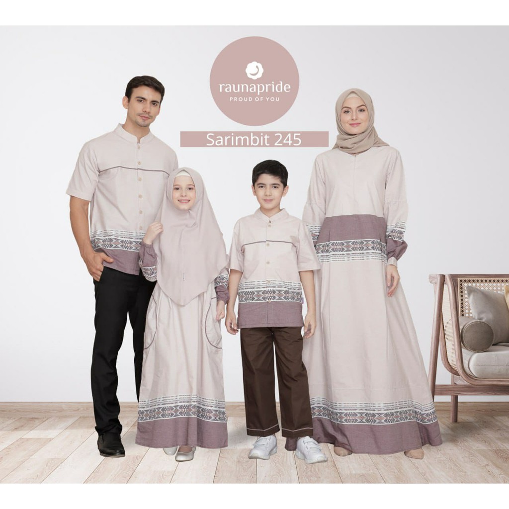 sarimbit keluarga rauna rk kk ka ra 245 / gamis couple / baju muslim / gamis ibu dan anak / dress