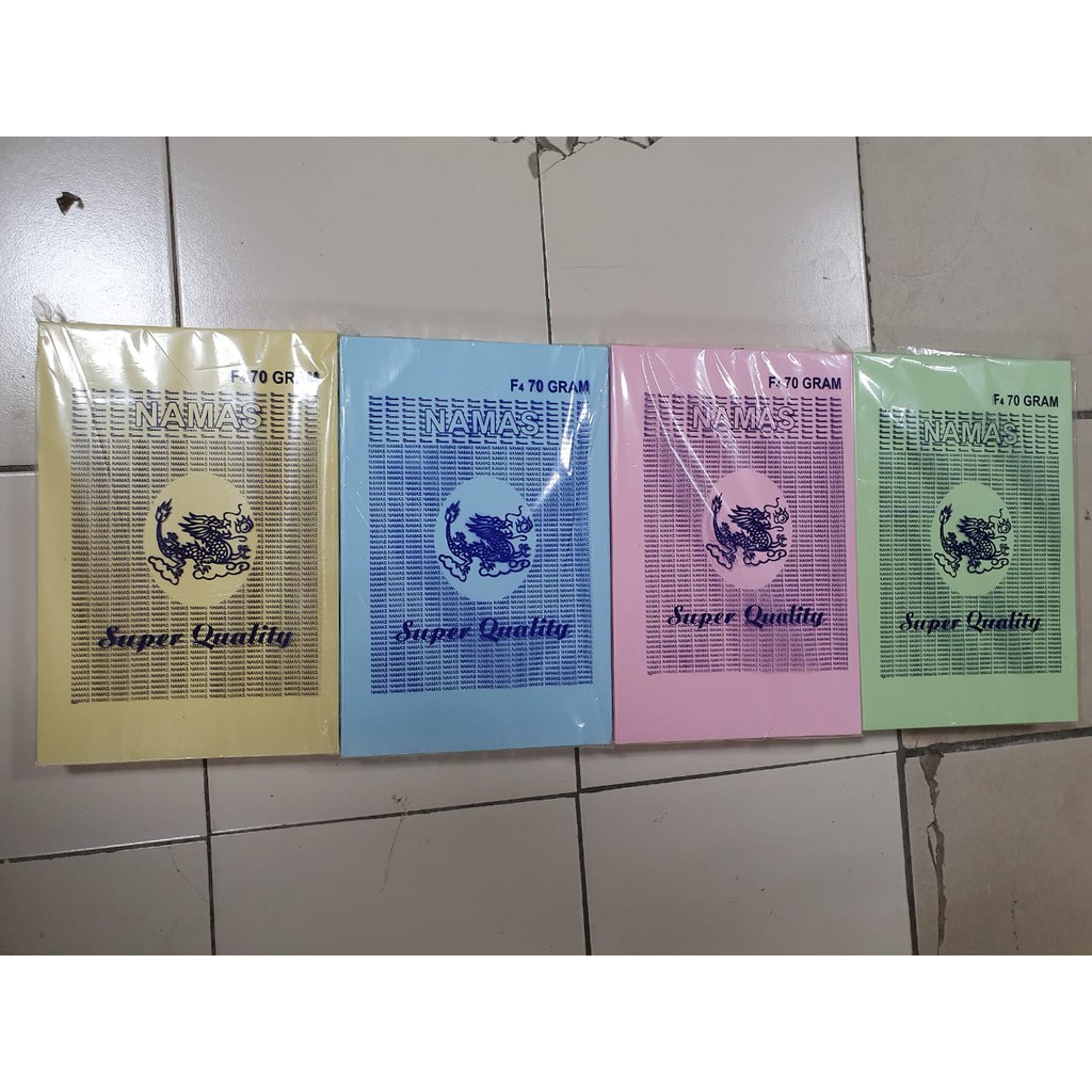 Kertas HVS Warna 70 gr merk Nagamas ( Isi 400 lembar )