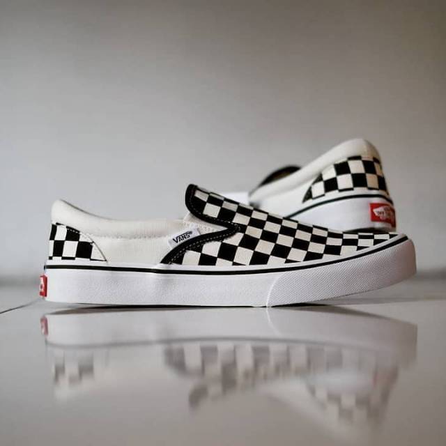 Sepatu Vans Slipon Checkerboard Japan Market Ori