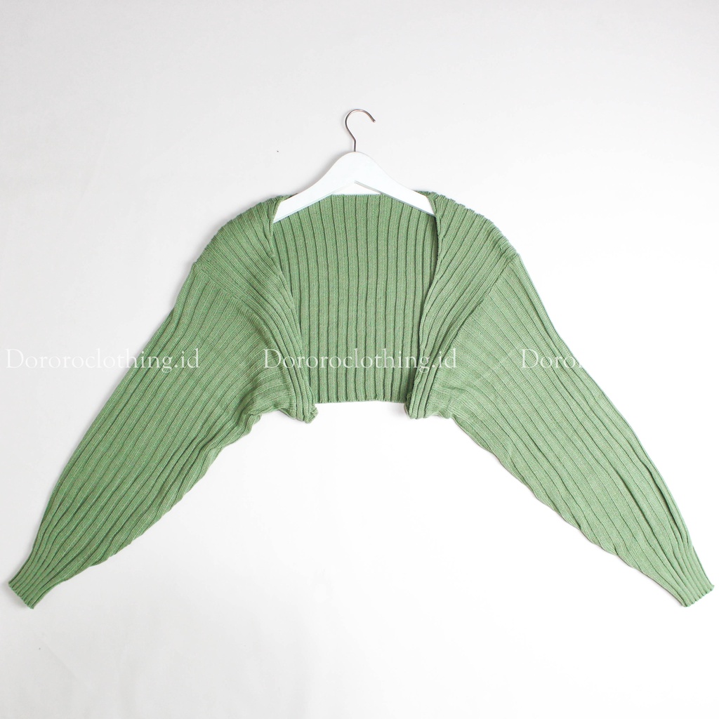 Bolero Rajut Wanita Bolero Liam Oversize Crop Cardigan Wanita Lengan Panjang