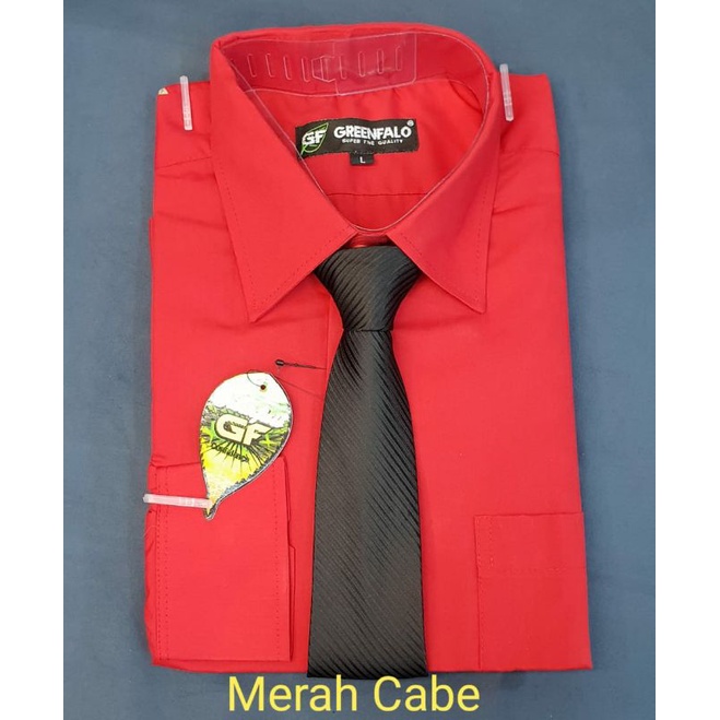 Kemeja gf polos lengan panjang