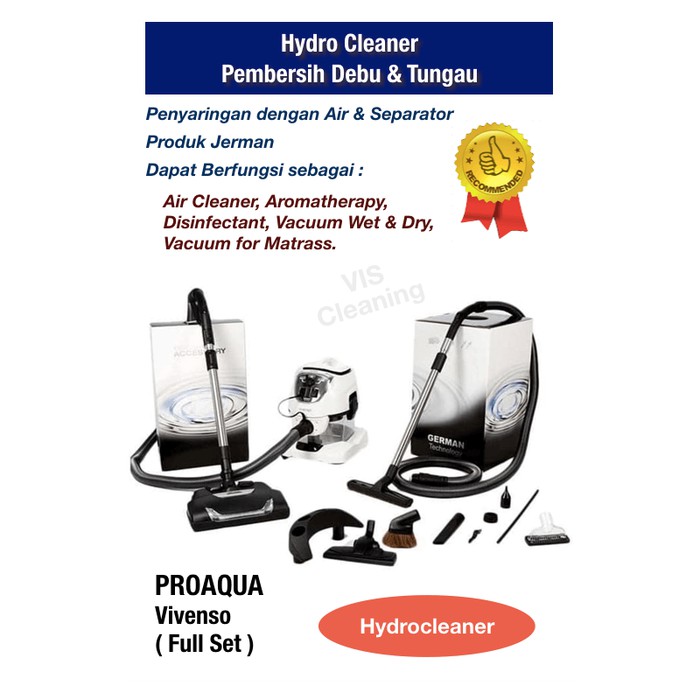 Hydrocleaner Pembersih Tungau &amp; Debu Proaqua Vivenso (Full Set)