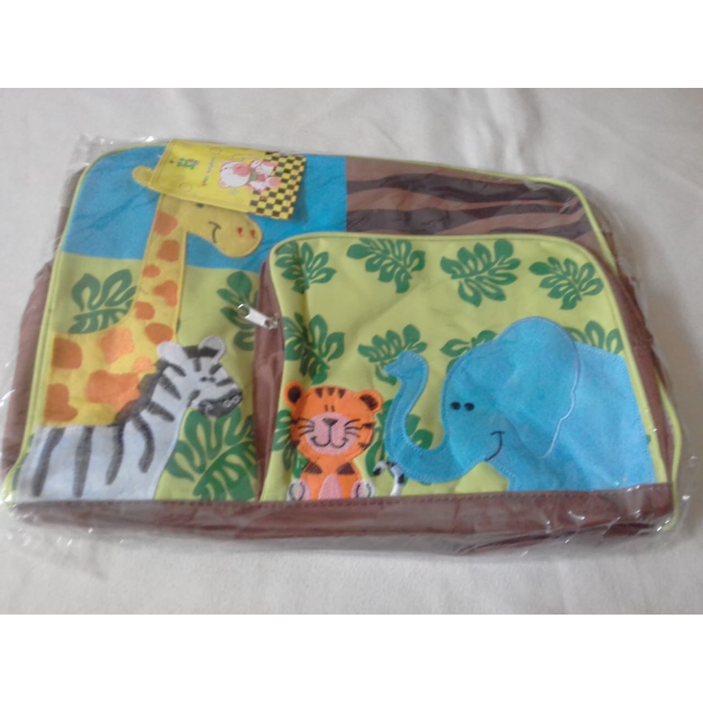 2in1 Baby Kingdom Tas Travel Diaper Bag Perlengkapan Bayi perlak Set