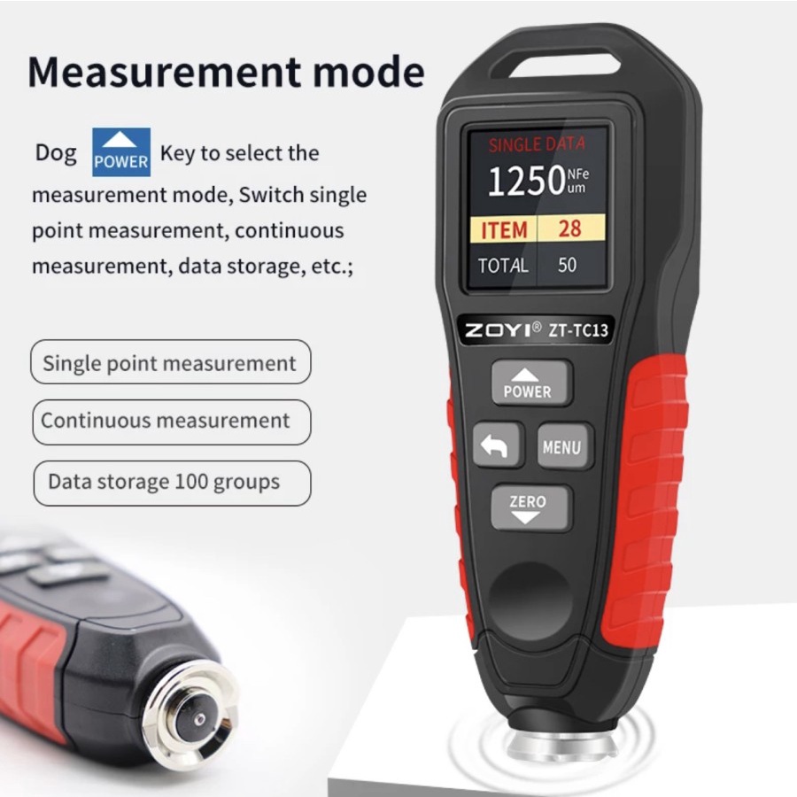 Coating Thickness Gauge Car Paint Film Thickness Tester