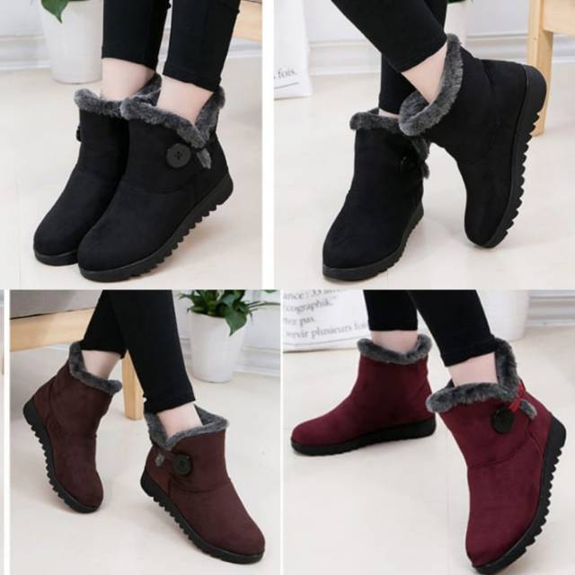 Sepatu Boots Musim Dingin Wanita / Winter Snow Boots Women 04