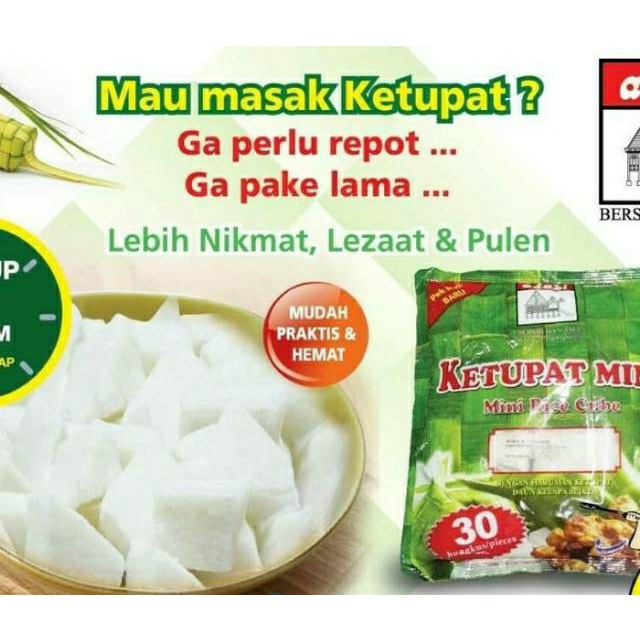 

Ketupat Adabi Mini Rice cube Isi 30 Siap Masak