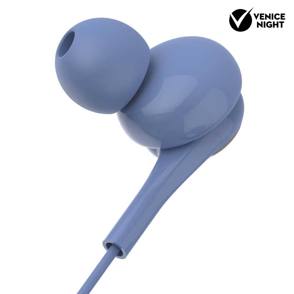 (VNEP) (Berkabel) Headset Earphone In-Ear Musik Stereo HiFi 4D Jack 3.5mm Dengan Mic Untuk Handphone / PC