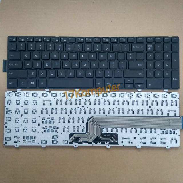 keyboard dell inspiron 15-3000 15 3541 3542 3543 Hitam