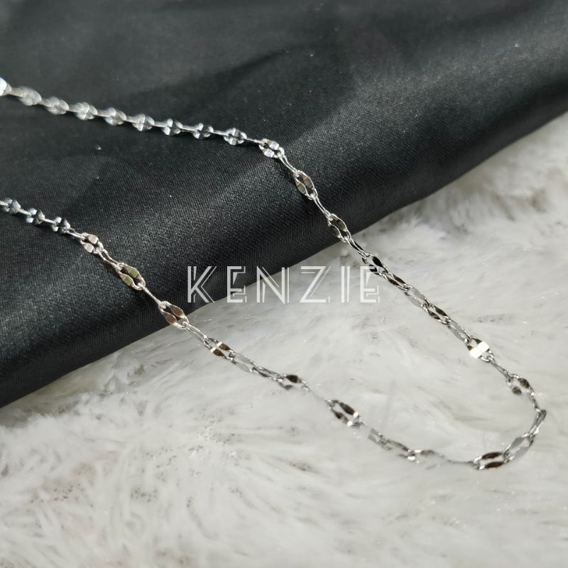 kalung titanium model pecah kopi panjang 45cm