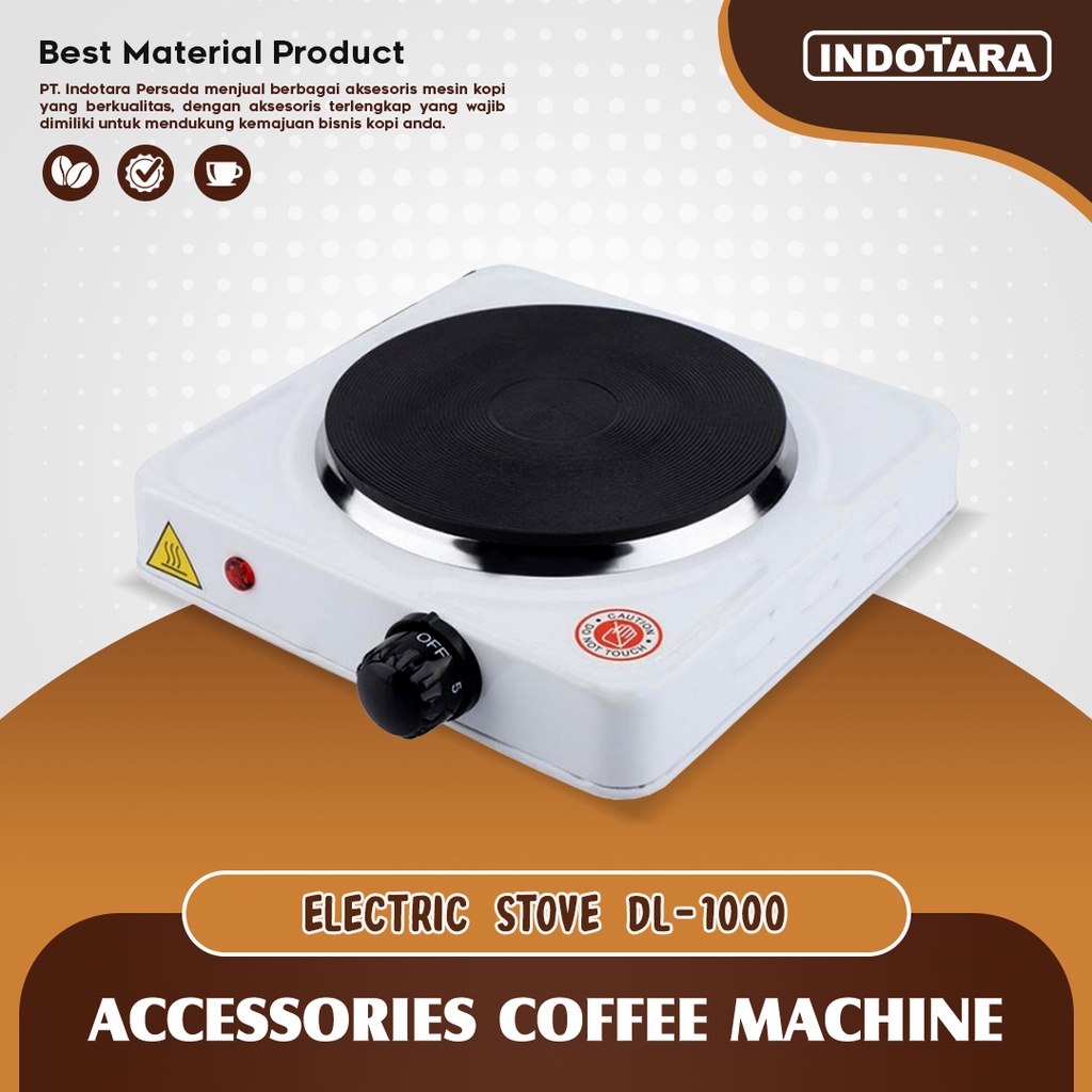 Electric Cooking Plate Stove Moka Pot Kompor Listrik Mini - DL1000