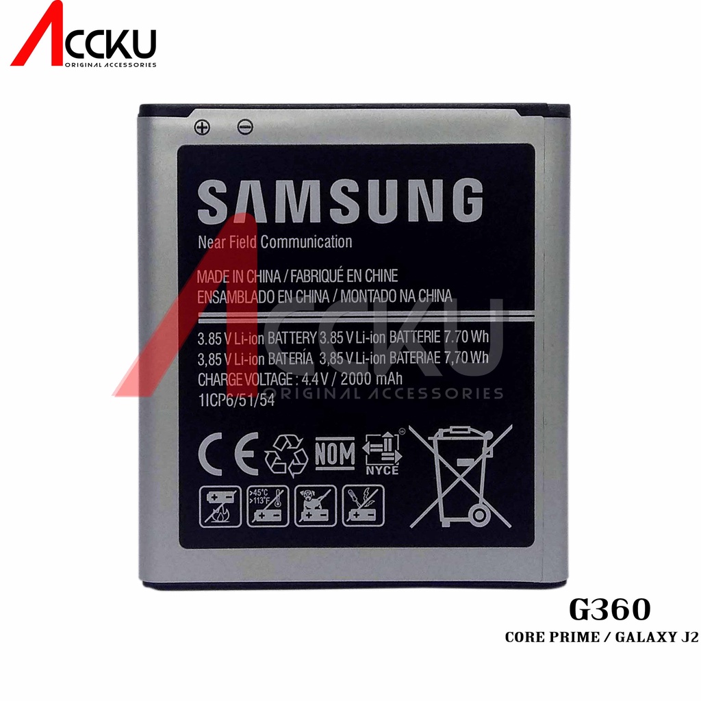 BATERAI SAMSUNG G360 BATTERY SAMSUNG GALAXY J2 GALAXY CORE PRIME ORIGINAL 99%