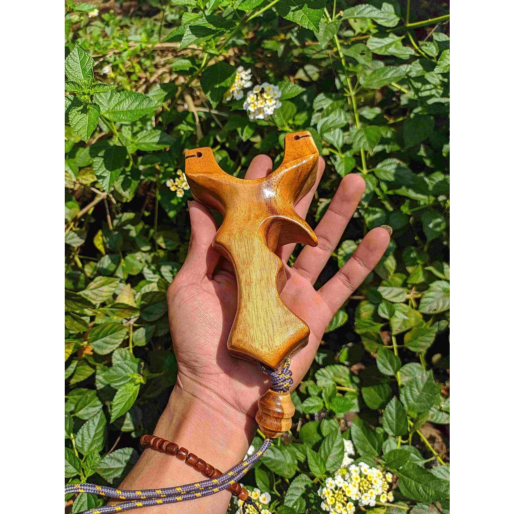 Frame ketapel ikan kayu jati