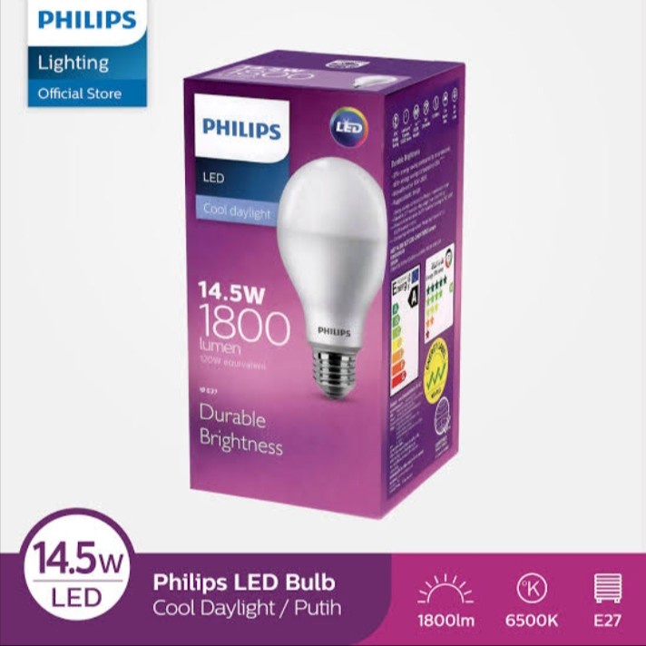 Lampu LED Philip Philips 14 w 14.5 watt Paling Terang ORIGINAL Garansi/HARGA OKE