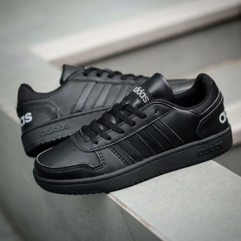 ADIDAS HOOPS 2.0 LOW FULL BLACK