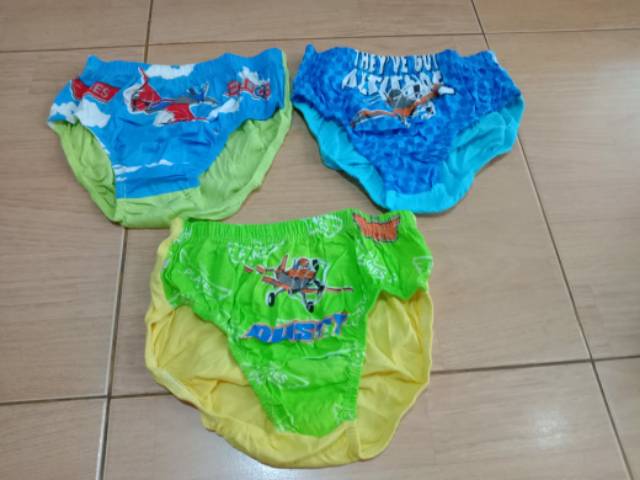 Celana Dalam anak laki laki karakter isi 3 pcs  size 5-6 dan 7-8 dan 9-10 tahun