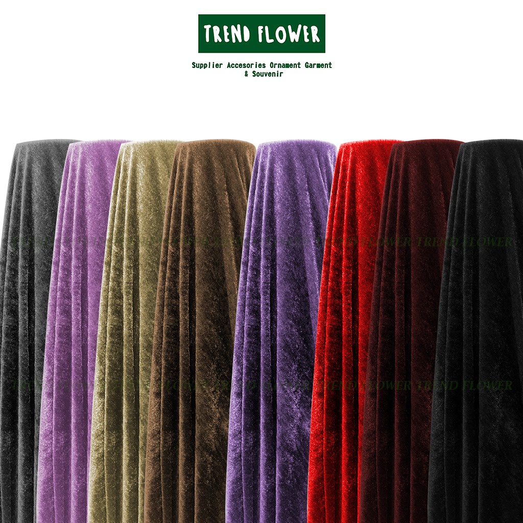 Kain felboa velvet bulu Halus bulu bulu pendek taplak meja karpet bantal cushion kain nylex