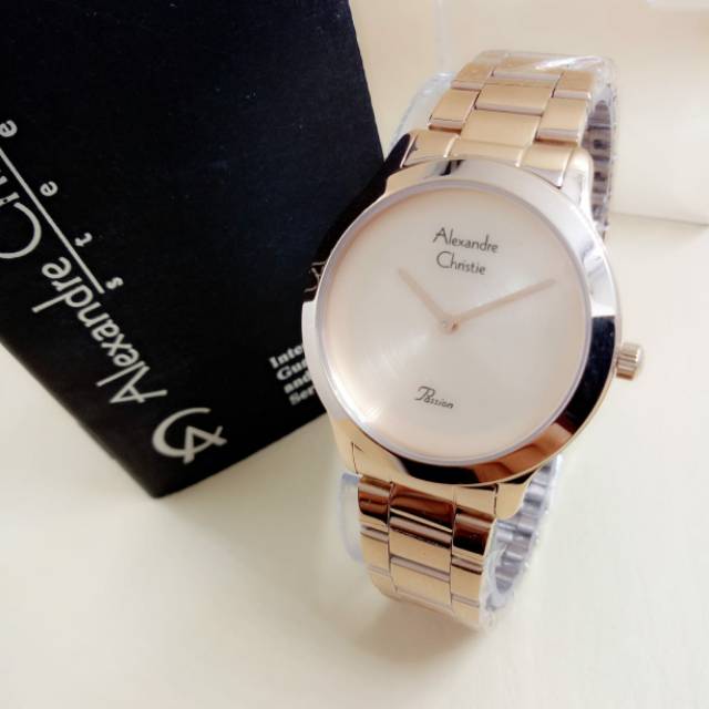 Jam tangan watch pria wanita cewek cowok 4 warna casual formal sport import AlexandreChristie