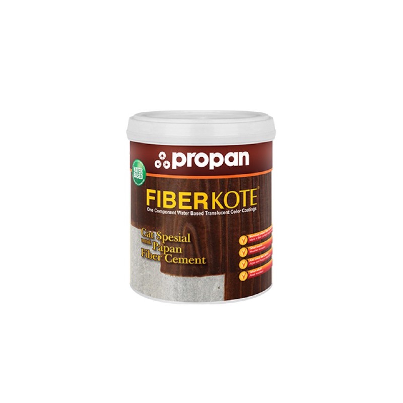 PROPAN FIBERKOTE Cat Warna Kayu Papan Semen (1 liter)