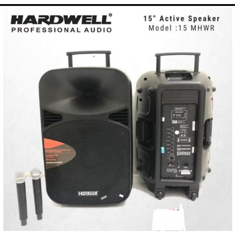 SPEAKER PORTABEL WIRELESS 15INCH HARDWELL 15MHWR ORGINAL BERGARANSI