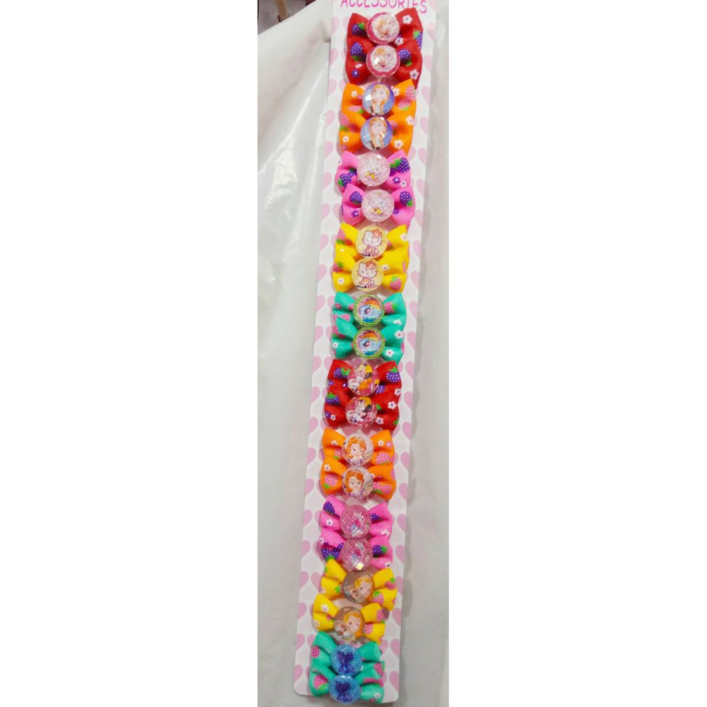 grosir  Jepit pita rambut isi 20 pcs karakter random.
