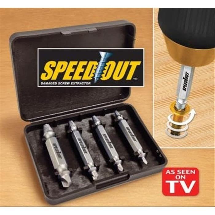 Alat Buka Pembuka Baut Dol Rusak Mata Obeng Patah Speedout Screwdriver