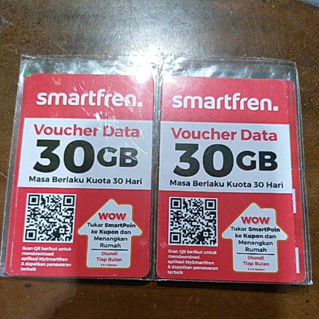 Voucher smartfren 30gb Full